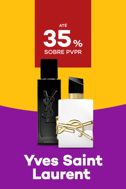 Dois perfumes Yves Saint Laurent com até 35% sobre Preço de Venda ao Público Recomendado.